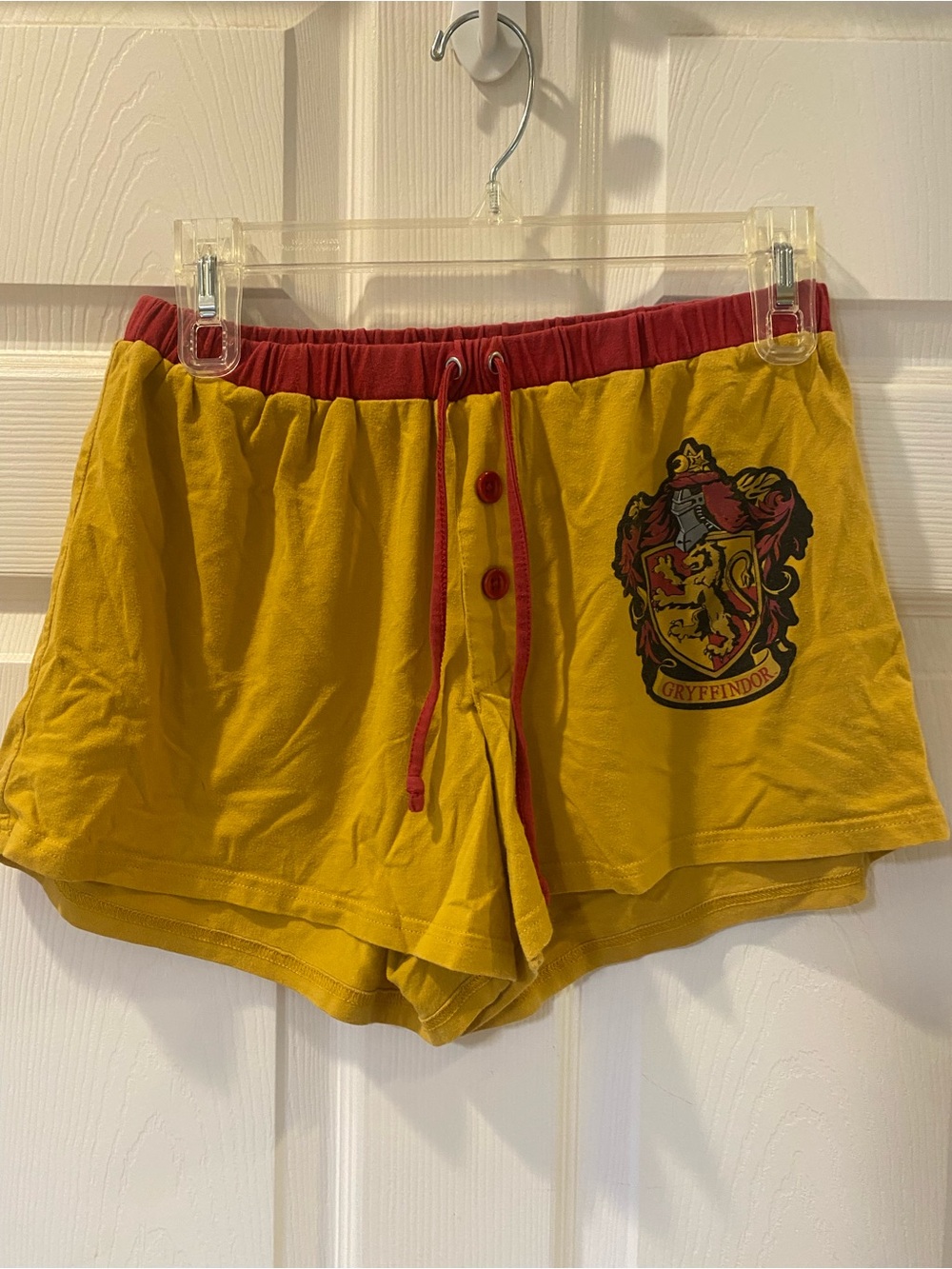 Gryffindor gold  Lounge Shorts with maroon Trim